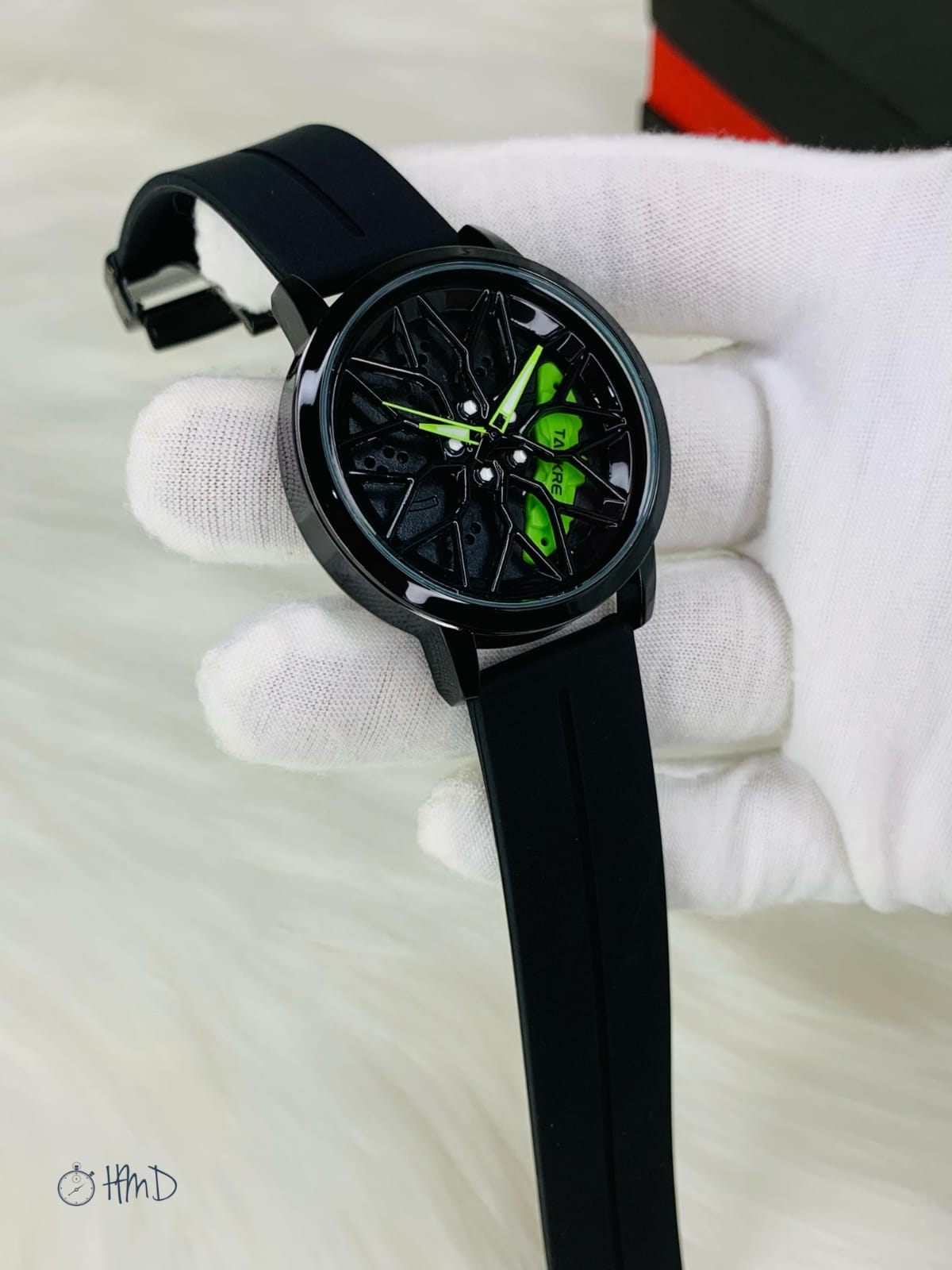 Rotating Rim Sports Watch – Premium Alloy Design | Automatic Wheel Movement