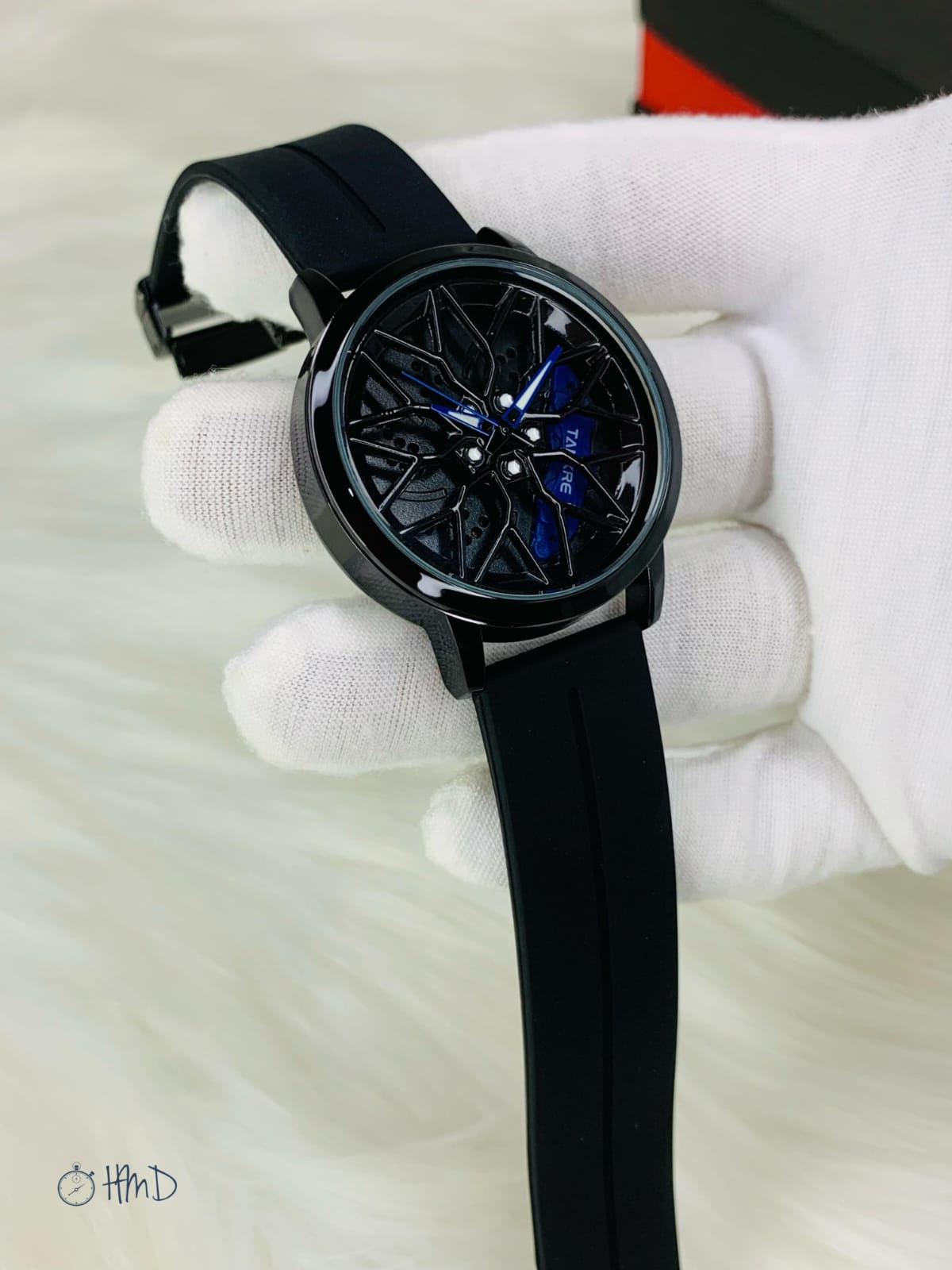 Rotating Rim Sports Watch – Premium Alloy Design | Automatic Wheel Movement